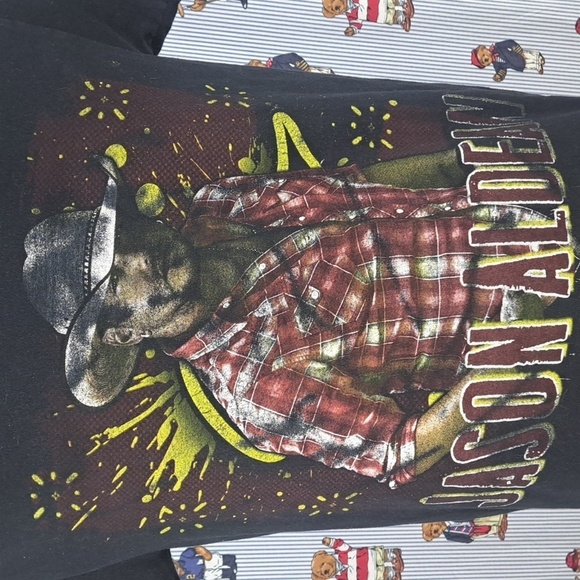 Jason Aldean 2012 country music summer tour black Med casual rap style t-shirt - Picture 3 of 7